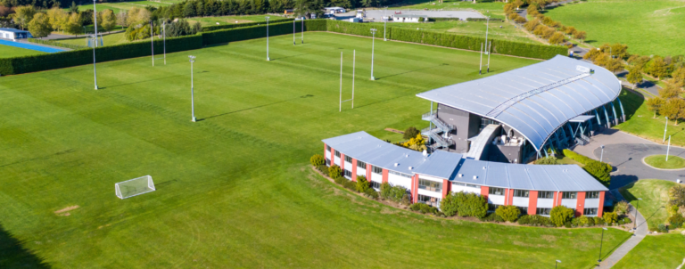 Aerial picture of the Sport & Rugby Institute.