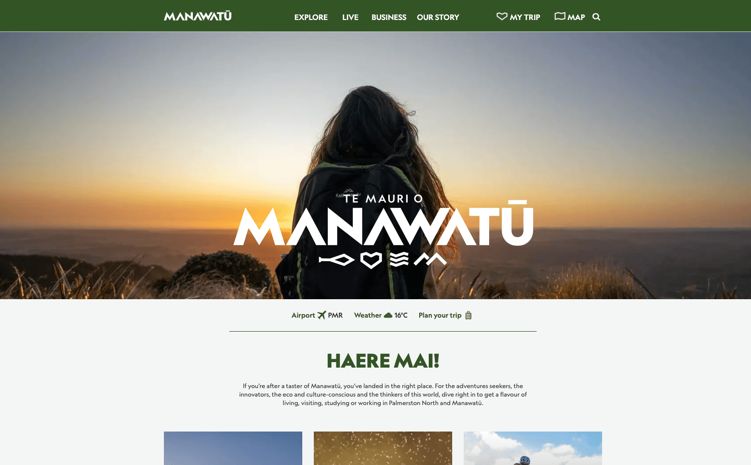 ManawatuNZ website homepage