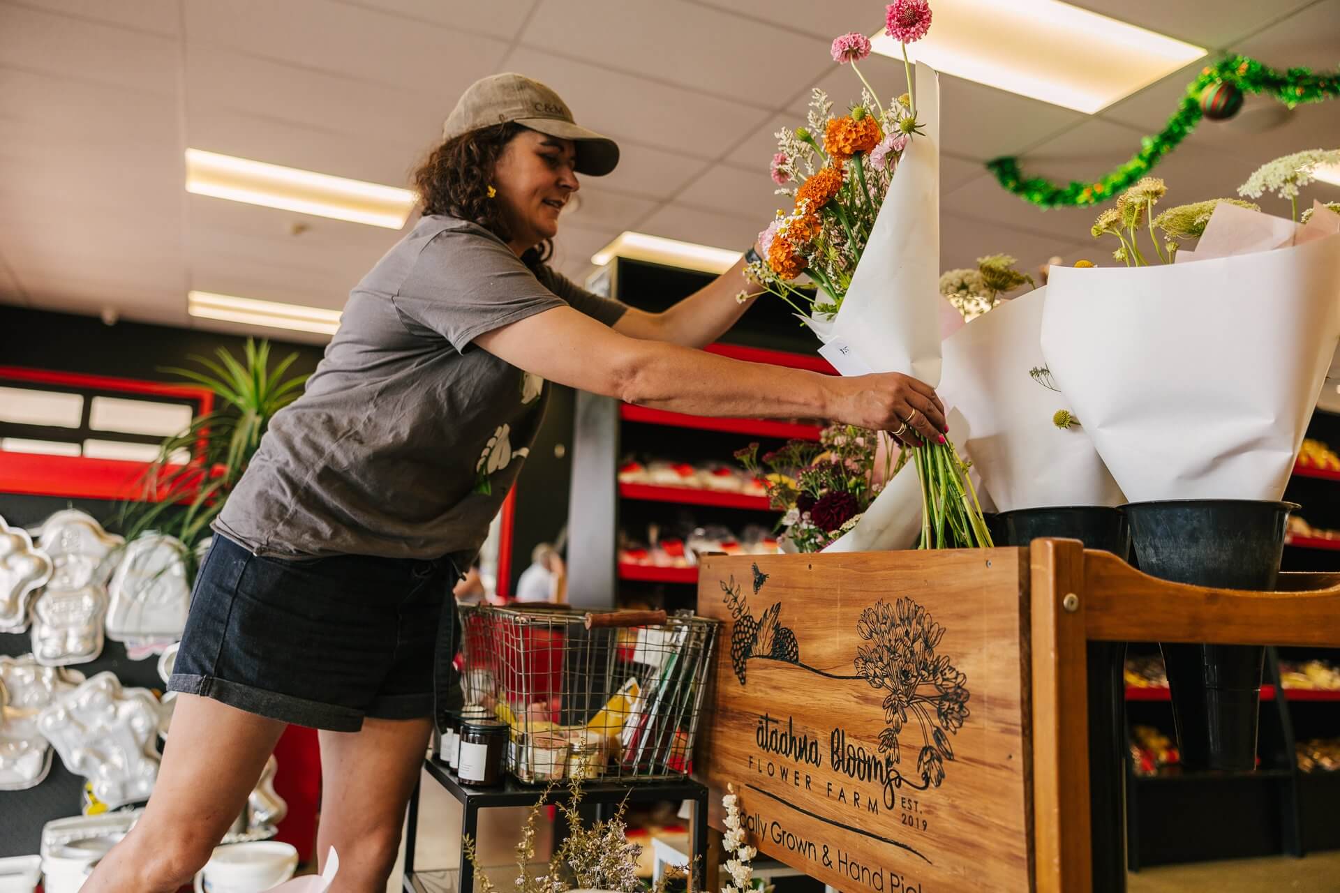 Ataahua Blooms at Rosebowl Bakery in Feilding, Manawatū.