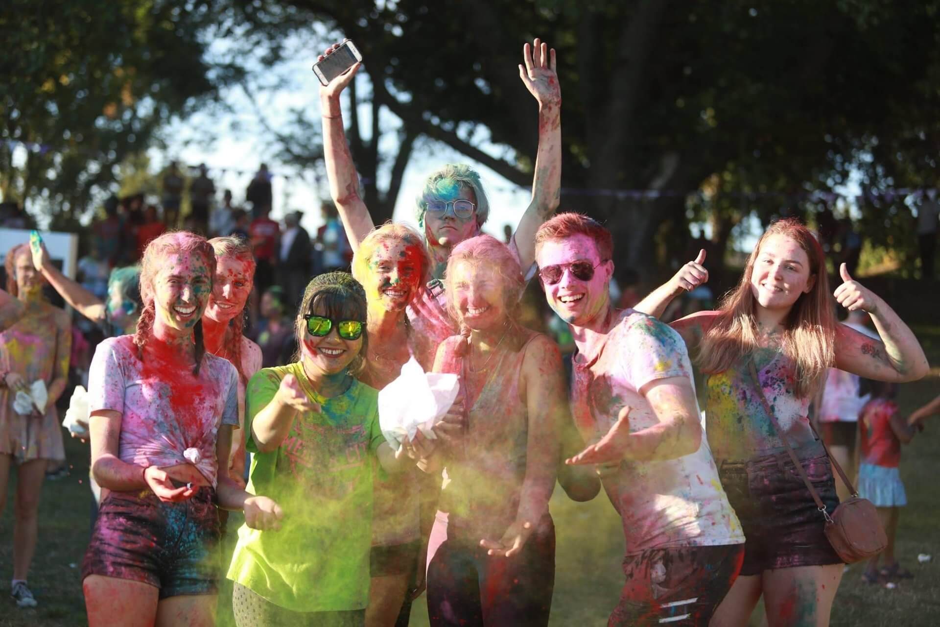 Festival of colours group large