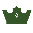 Dark Green Crown Icon Crown